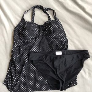 Motherhood Maternity Tankini Bathing Suit